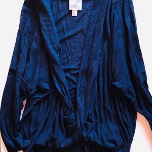 Navy Criss-Cross Cardigan